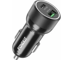 „FoneKit Travel 51W“, USB-C + USB-A – automatiniai įkrovikliai