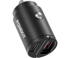 FoneKit Travel PD 30W, USB-A + USB-C -automatika