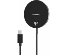 Black Point FoneKit WP-15Q2 -langaton Qi2-latausalusta magneetilla, musta