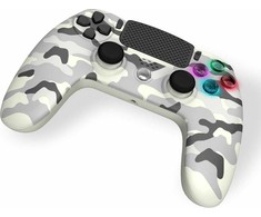 Trade Invaders belaidis PS4 valdiklis su 3,5 mm lizdu - LED-Baltas Camo