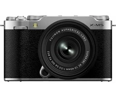 FUJIFILM X-M5 - järjestelmäkamera + XC 15-45mm objektiivi, hopea