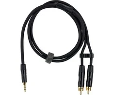Fuj:tech 3,5 mm TRS uros – 2 x RCA uros adapterikaapeli, 7 m, musta