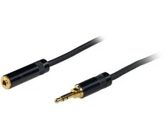 Fuj:tech 3,5 mm TRS uros – 3,5 mm TRS naaras jatkokaapeli, 2 m, musta