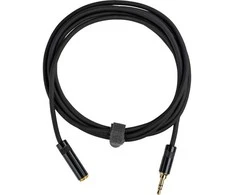 Fuj:tech 3,5 mm TRS uros – 3,5 mm TRS naaras jatkokaapeli, 3 m, musta