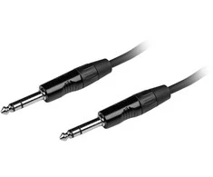 Fuj:tech 6,3 mm TRS uros – 6,3 mm TRS uros audiokaapeli, 5 m, musta