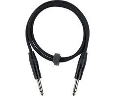 Fuj:tech 6,3 mm TRS uros – 6,3 mm TRS uros audiokaapeli, 10 m, musta