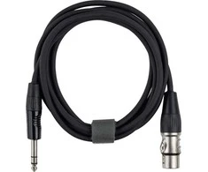 Fuj:tech 6,3 mm TRS uros – XLR naaras signaalikaapeli, 5 m, musta