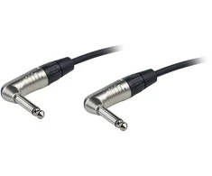 Fuj:tech 6,3 mm TS uros – 6,3 mm TS uros instrumenttikaapeli kulmaliittimillä, 0,5 m