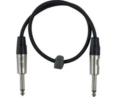 Fuj:tech 6,3 mm TS uros – 6,3 mm TS uros instrumenttikaapeli, 10 m, musta
