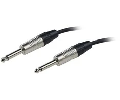 Fuj:tech 6,3 mm TS uros – 6,3 mm TS uros instrumenttikaapeli, 3 m, musta