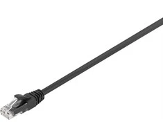 Adidas Fuj:tech CAT6A U/UTP -verkkokaapeli, 0.5 m, musta
