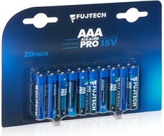 Fujtech Fuj: tech Alkaline Pro AAA 1,5 V šarminė baterija, 20 vnt