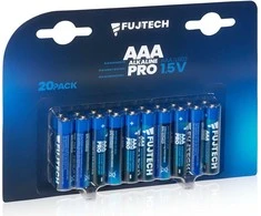 Fujtech Fuj: tech Alkaline Pro AAA 1,5 V šarminė baterija, 20 vnt