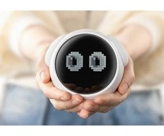 Fuj:tech ladattava emoticon pöytäherätyskello, valkoinen