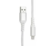 Fuj:tech Lightning - USB-A -kaapeli, 1 m, valkoinen