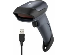 Fuj:tech M5 -viivakoodinlukija 2D USB, mustaharmaa
