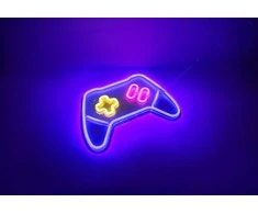 Fuj:tech Neon Game pad -LED seinävalaisin, peliohjain