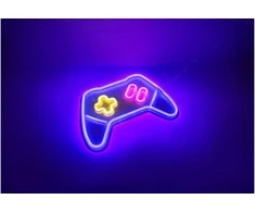 Fuj:tech Neon Game pad -LED seinävalaisin, peliohjain