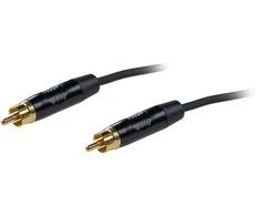 Fuj:tech RCA uros – RCA uros audiokaapeli, 5 m, musta