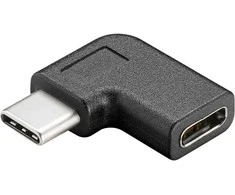 Fuj:tech USB-C -kulma-adapteri, musta