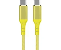 Fuj:tech USB-C - USB-C -kaapeli, 1m, keltainen