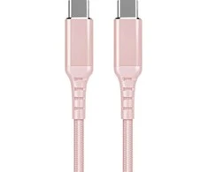 Speedo Fuj:tech USB-C - USB-C -kaapeli, 2m, vaaleanpunainen