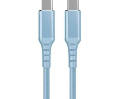 Fuj:tech USB-C - USB-C -kaapeli, 2m, vaaleansininen