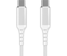 Fuj:tech USB-C - USB-C -kaapeli, 2m, valkoinen
