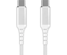 Fuj:tech USB-C - USB-C -kaapeli, 2m, valkoinen