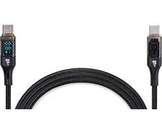 Fuj:tech USB-C - USB-C -kaapeli LED-näytöllä, 2 m