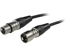 Fuj:tech XLR uros – XLR naaras mikrofonikaapeli, 20 m, musta