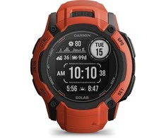 Išmanusis laikrodis Garmin Instinct 2X Solar, Juodos ir raudonos spalvų korpusas su raudonos spalvos dirželiu