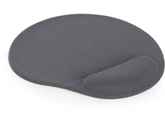 Gembird Gel Office pelės kilimėlis su gelio riešo atrama, juodas
