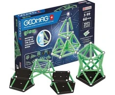Geomag Glow Recycled -magneettirakennussarja, 60 osaa