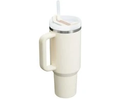 Gertuvė Stanley Quencher H2.0 Flowstate termosinis puodelis, 1,18 l, kreminės spalvos