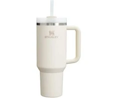 Gertuvė Stanley Quencher H2.0 Flowstate termosinis puodelis, 1,18 l, kreminės spalvos