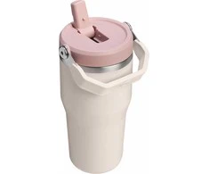 Stanley The IceFlow Flip Straw 2.0 Tumbler termospullo, 600 ml, rožinis kvarcas