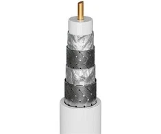 Goobay 135 dB antenos laidas su kampinėmis jungtimis, 3 m, baltas