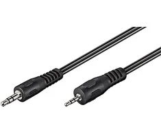 Goobay 2,5 mm kištukinis iki 3,5 mm kištukinis garso kabelis, 2 m