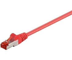 Goobay CAT 6 Jungiamasis laidas, S/FTP (PiMF), Raudona - Kabelio ilgis 15 m