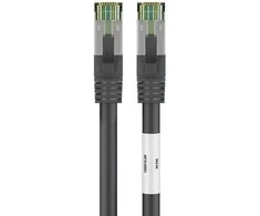 Goobay CAT8.1 S / FTP (PiMF) tinklo kabelis, 5 m, juodas