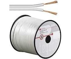 Goobay garsiakalbio kabelio ritė, 100m, 2x0,75mm, balta