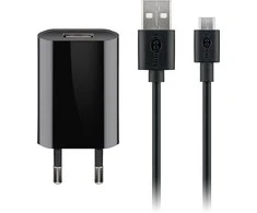 Goobay Micro-USB 5 W pakrovėjas + laidas, 1 m, juodas