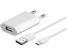 Goobay Micro-USB 5 W pakrovėjas + laidas, 1 m, baltas