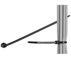 Wentronic Goobay oro sąlygoms atsparus kabelių raištis 100vnt, plotis 2,5 mm, ilgis 200 mm, juodas