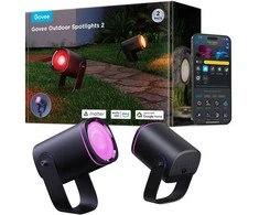 Outdoor Govee H7093 RGBICWW lauko prožektoriai | LED apšvietimas | Lauko, 750 lm, 2,4 GHz „Wi-Fi“ + „Bluetooth“