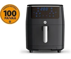 Gruzdintuvė SEB OBH Nordica FW2018S0, Hot air fryer, 6.5 L, 8 person(s), 60 min, Single, Juodas