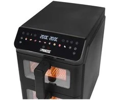 Gruzdintuvė Princess dvigubo kamino oro keptuvė | 182490 | Galia 3000 W | Talpa 11,2 l | Juodas