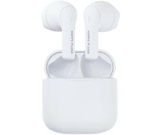 Happy Plugs Joy Belaidės ausinės, baltos spalvos