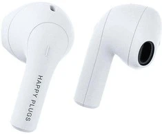 Happy Plugs Joy Belaidės ausinės, baltos spalvos